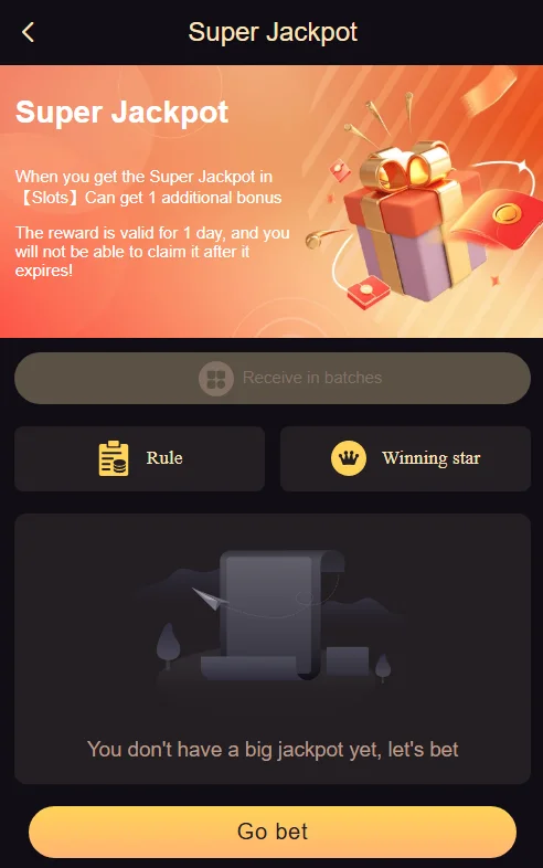 An image showing the Super Jackpot Event details